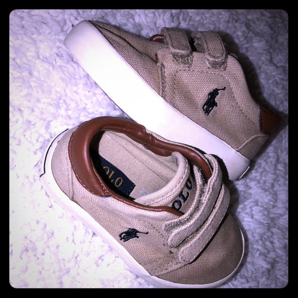 Baby or toddler size 5 Ralph Lauren polo shoes